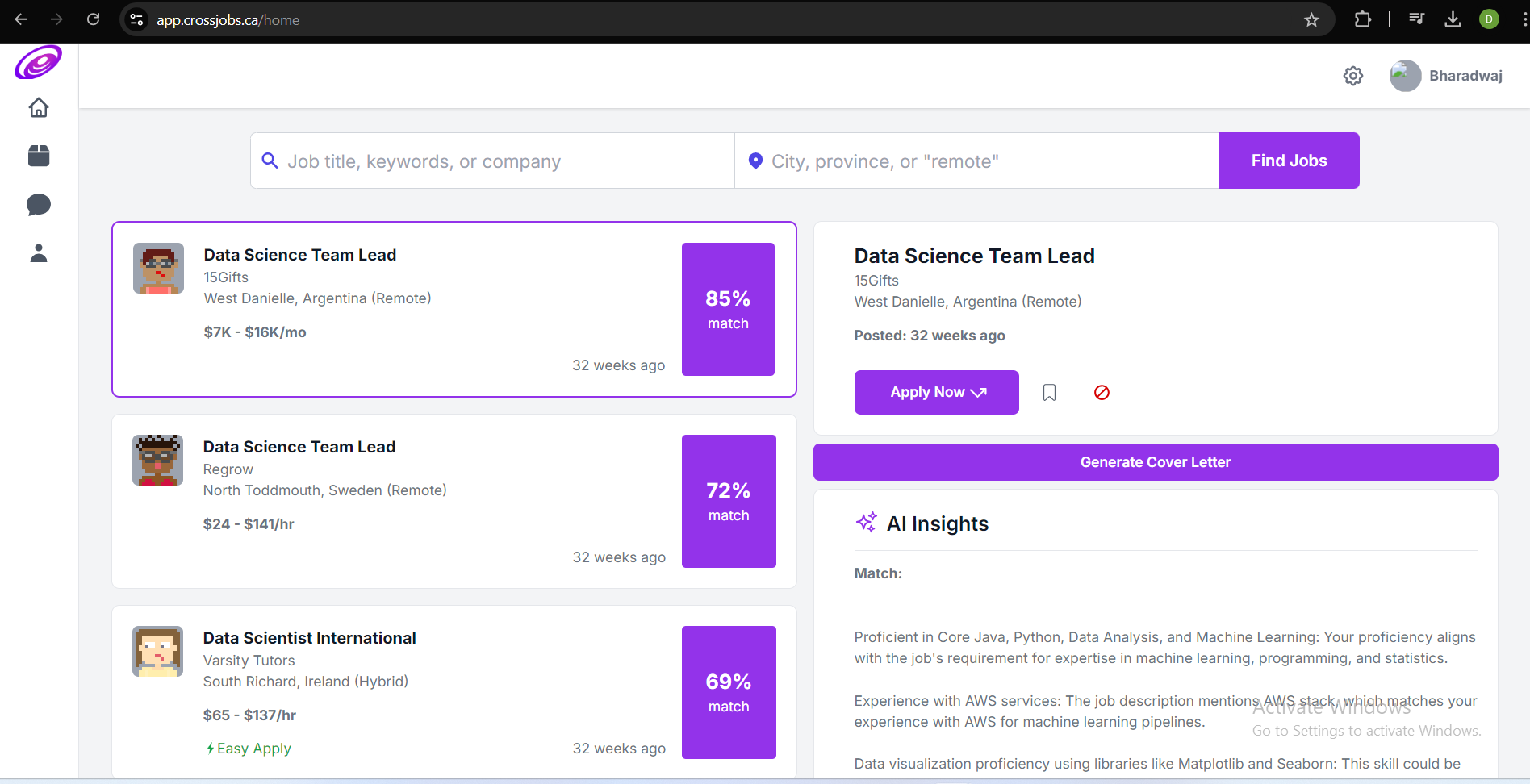Cross Jobs - Home Page